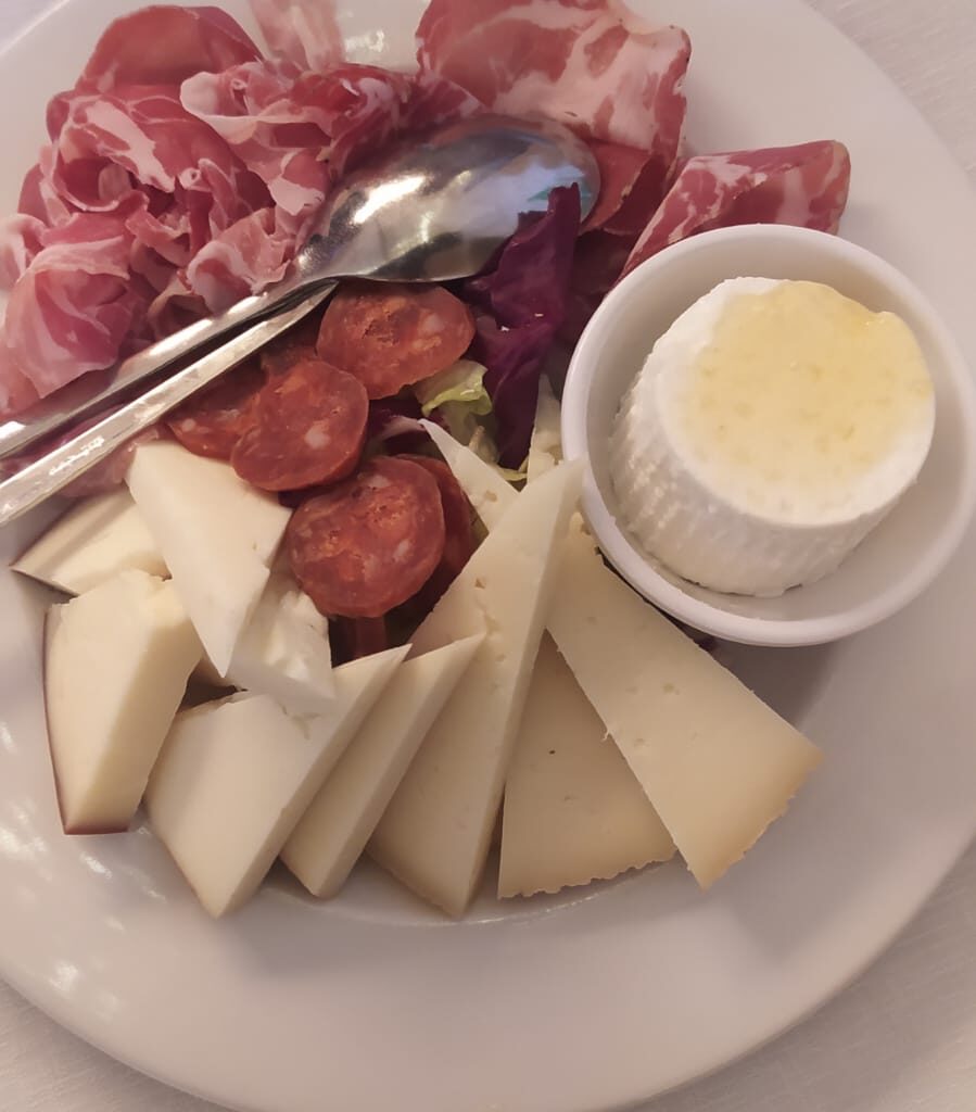 Some cheese and charcuterie