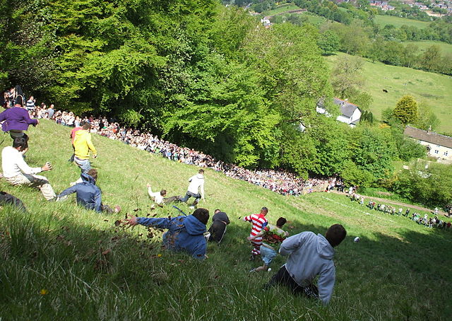 Cheese rolling race