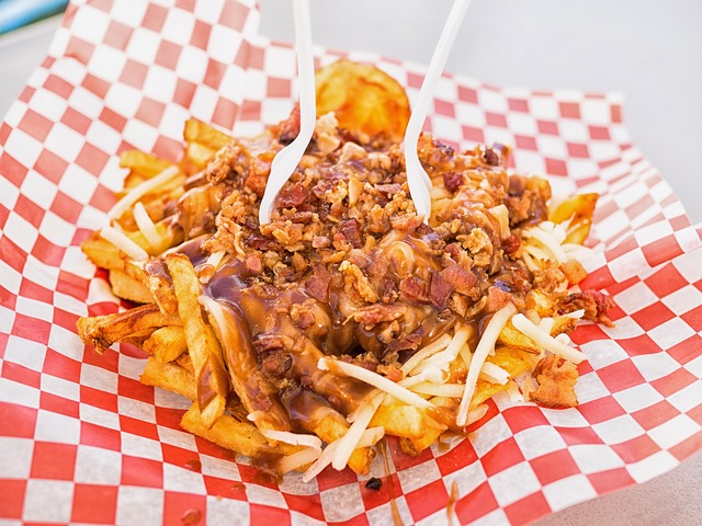 Poutine with bacon